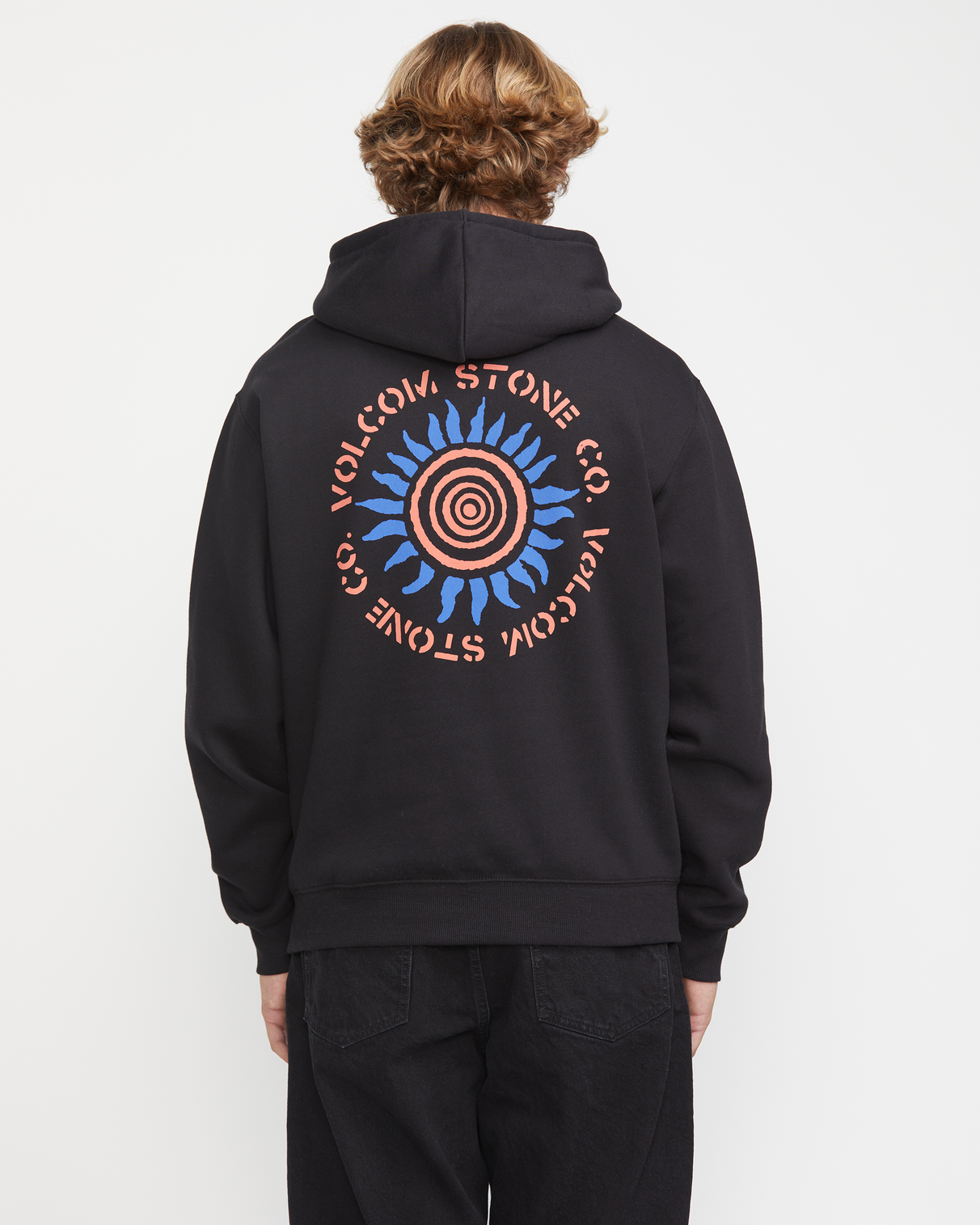 Felpa con cappuccio Volcom Watanite - True Black