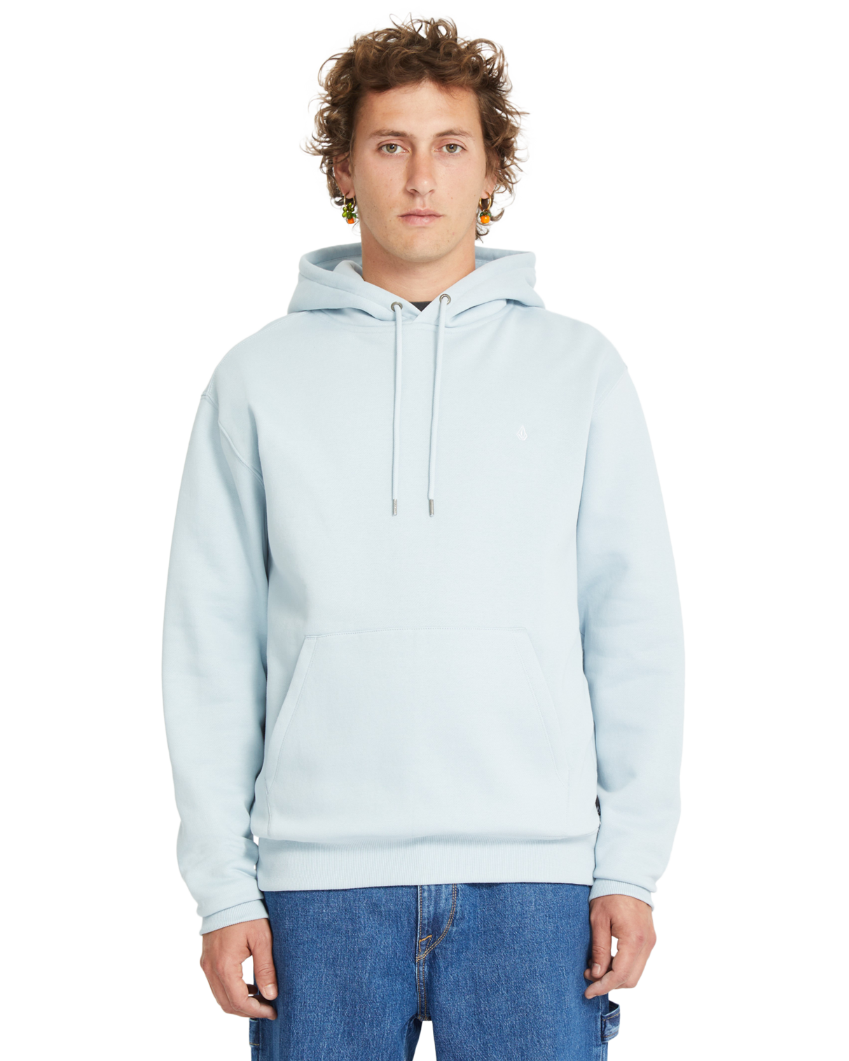 Sweat à capuche Volcom Single Stone - Bleu Carolina