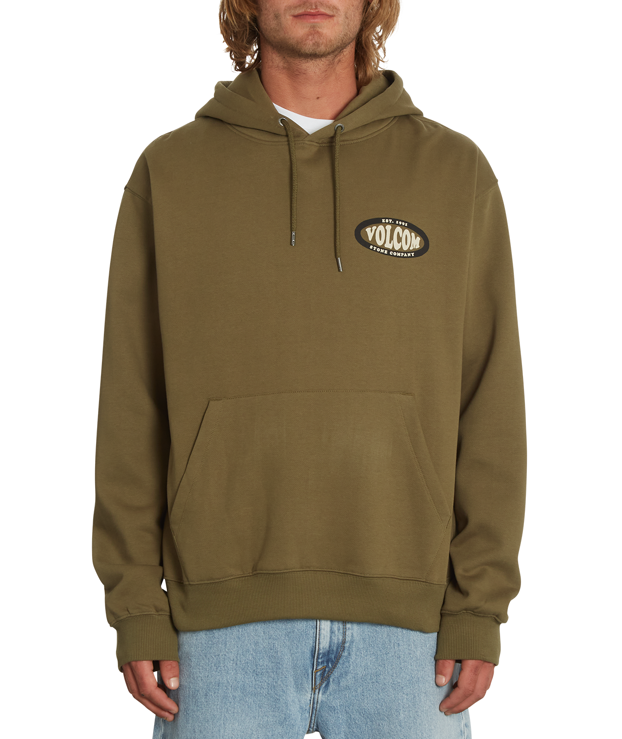 Kapuzenpullover Volcom Watanite - Militär
