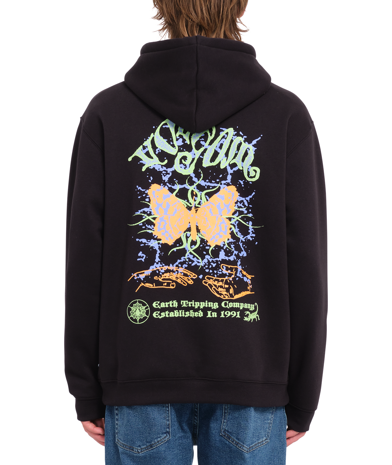 Felpa con cappuccio Volcom Noder - Black Combo