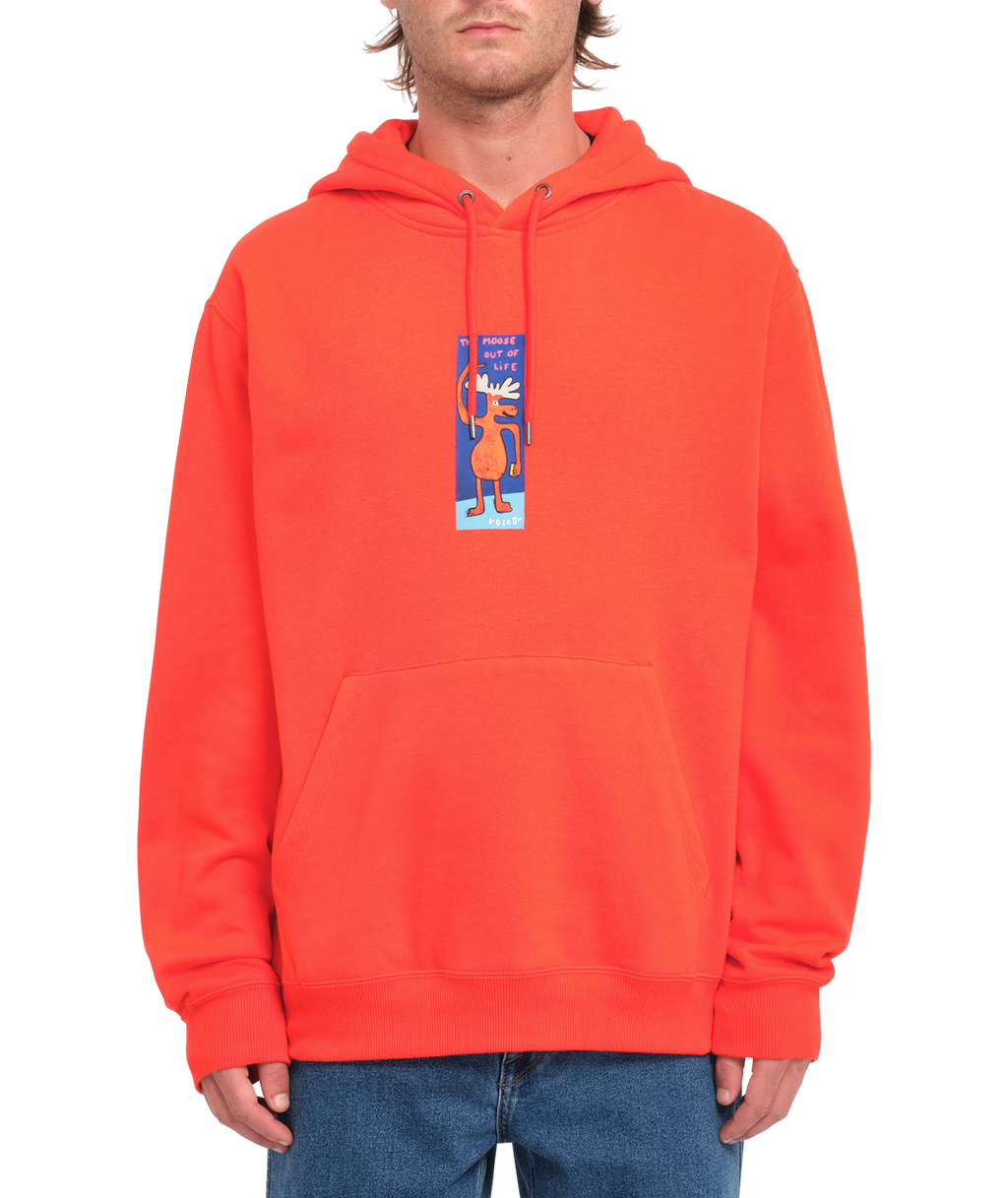 Sweat à capuche Volcom Olivmoose - Rouge vif