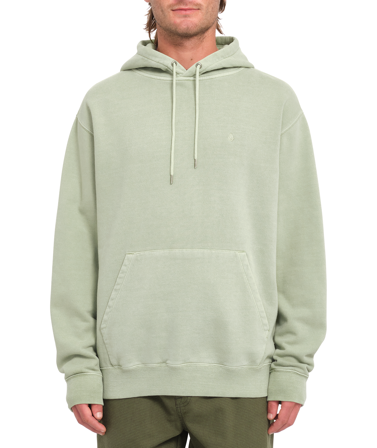 Felpa con cappuccio Volcom Single Stone Pw - Green Tea