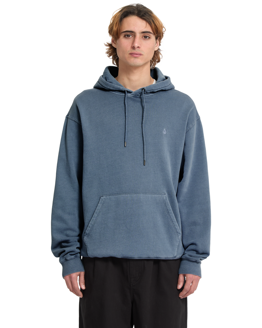 Felpa con cappuccio Volcom Single Stone Pw - Blue Wash