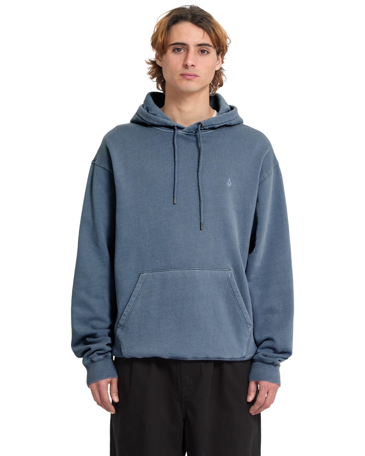 Felpa con cappuccio Volcom Single Stone Pw - Blue Wash