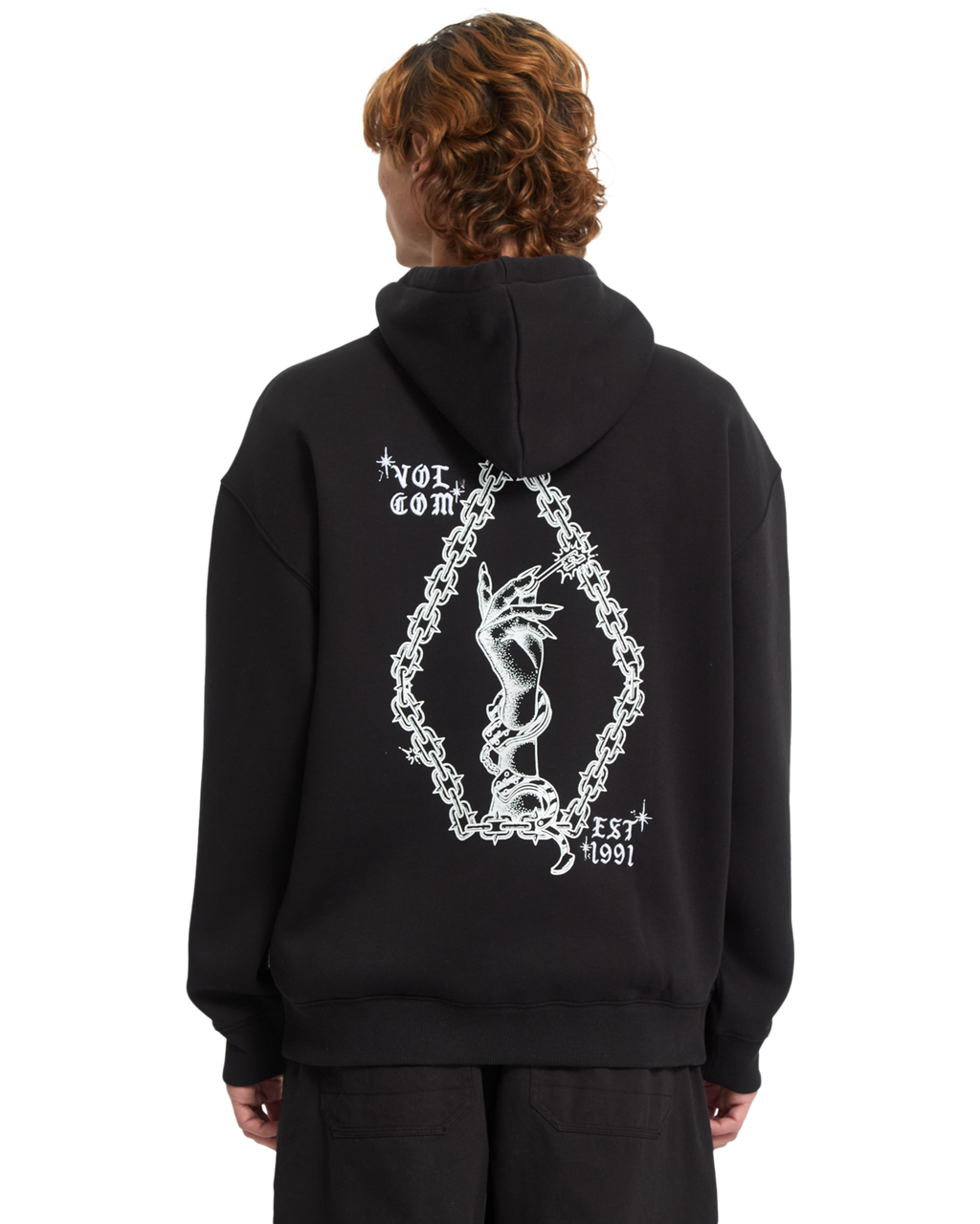 Felpa con cappuccio Volcom Fa Daniel Shepard - Nero