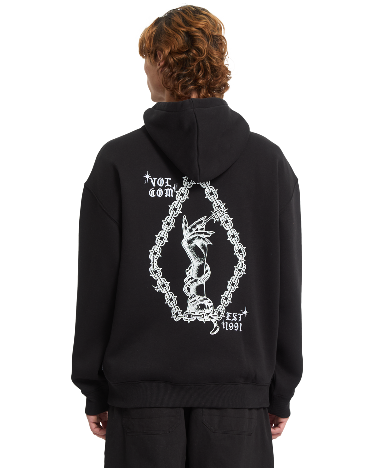 Felpa con cappuccio Volcom Fa Daniel Shepard - Nero