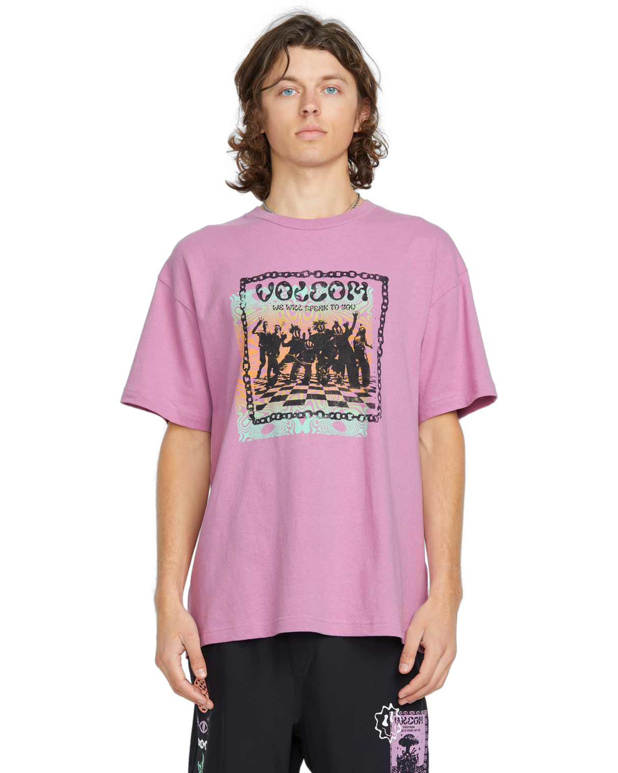 T-shirt de manga curta Volcom Fa F Rygalski - Roxo Aço
