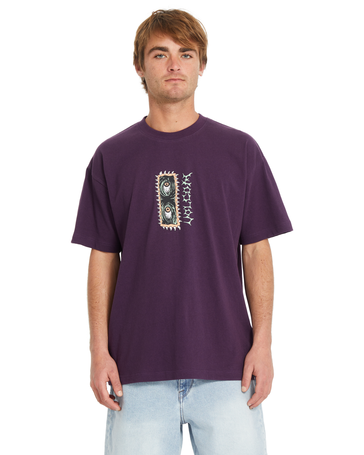 T-shirt de manga curta Volcom Eye Rust - Grape Royale