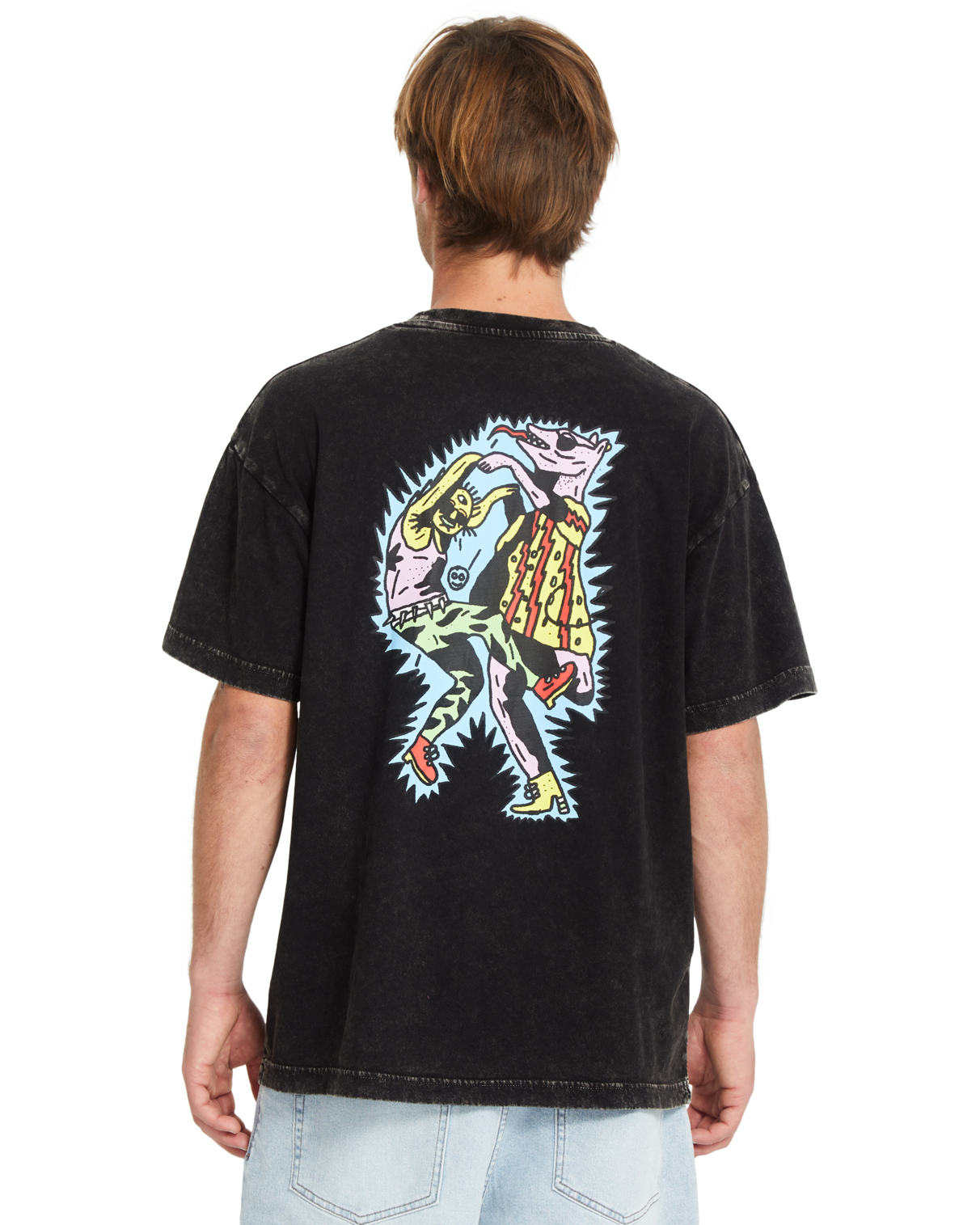 Volcom Bob Mollema 1 LSE camiseta manga corta hombre detail 1 | LIGHT ACID BLACK