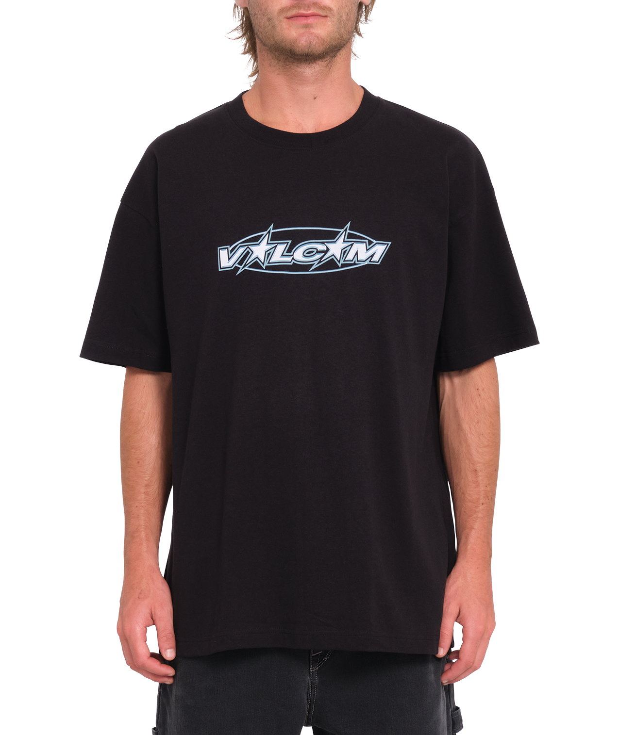Kurzarm-T-Shirt Volcom Ovstone - Schwarz