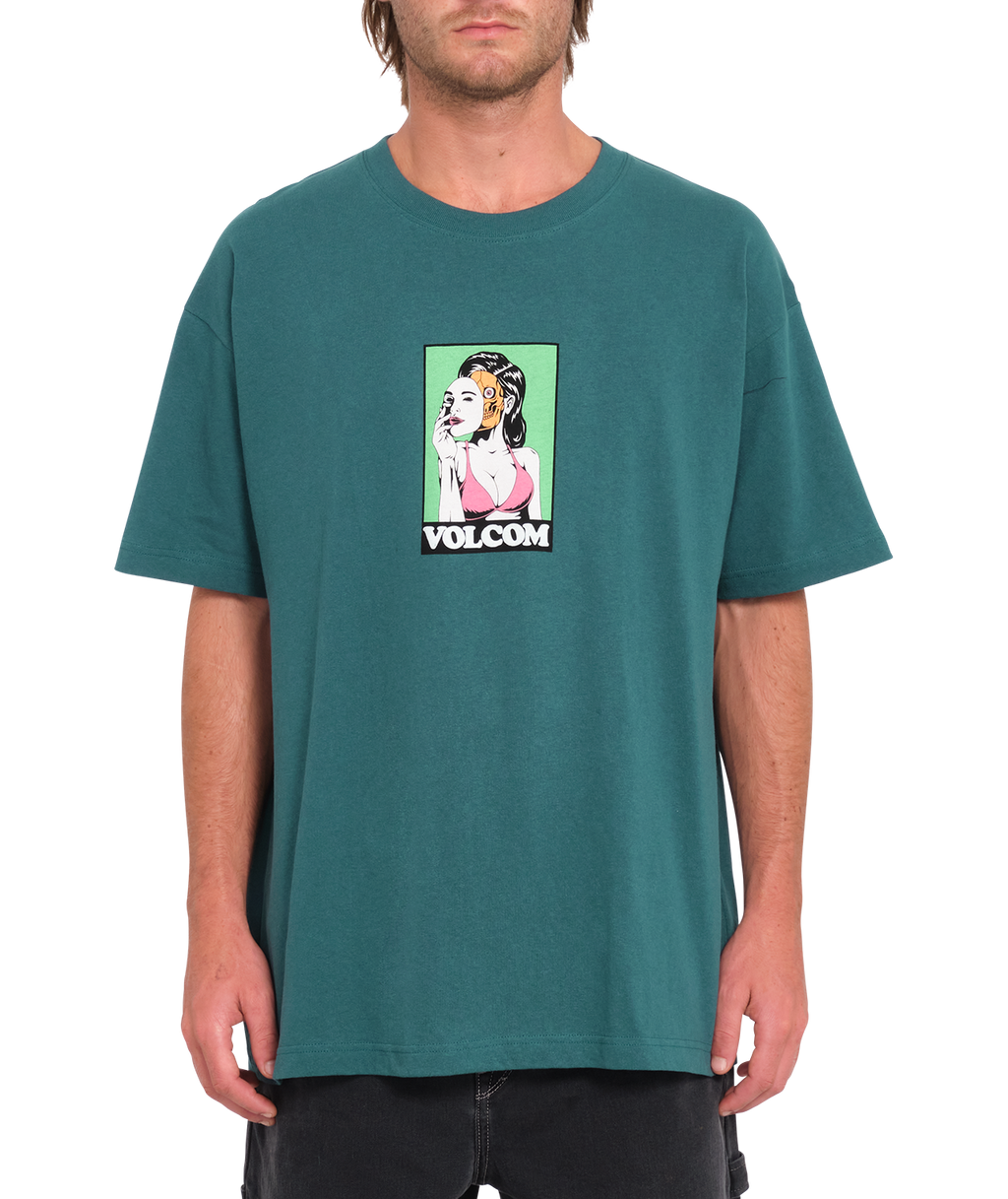 Volcom Underfaced Short Sleeve T-Shirt - Evergreen