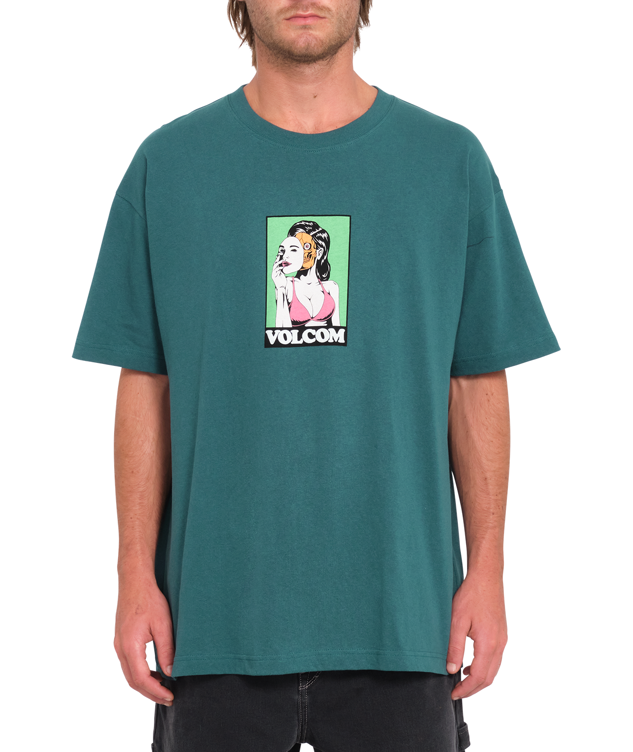 Volcom Underfaced Short Sleeve T-Shirt - Evergreen