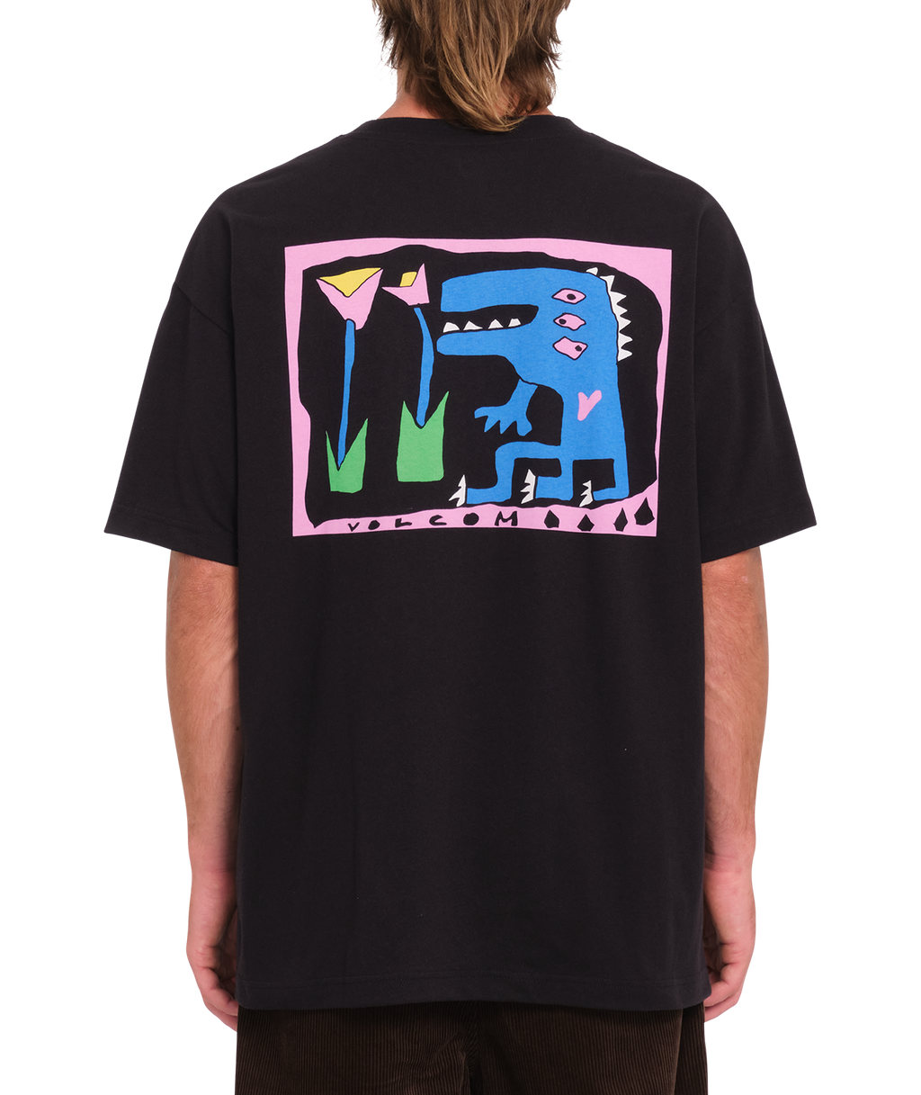 Volcom Arthur Dino Short Sleeve T-Shirt - Black