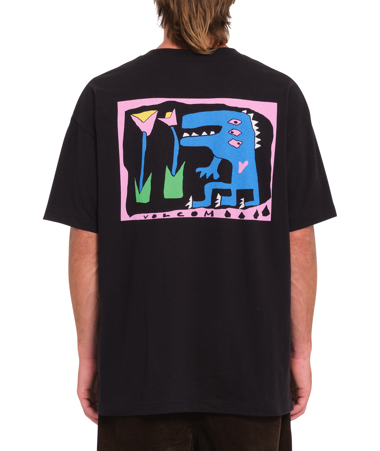 Volcom Arthur Dino Short Sleeve T-Shirt - Black