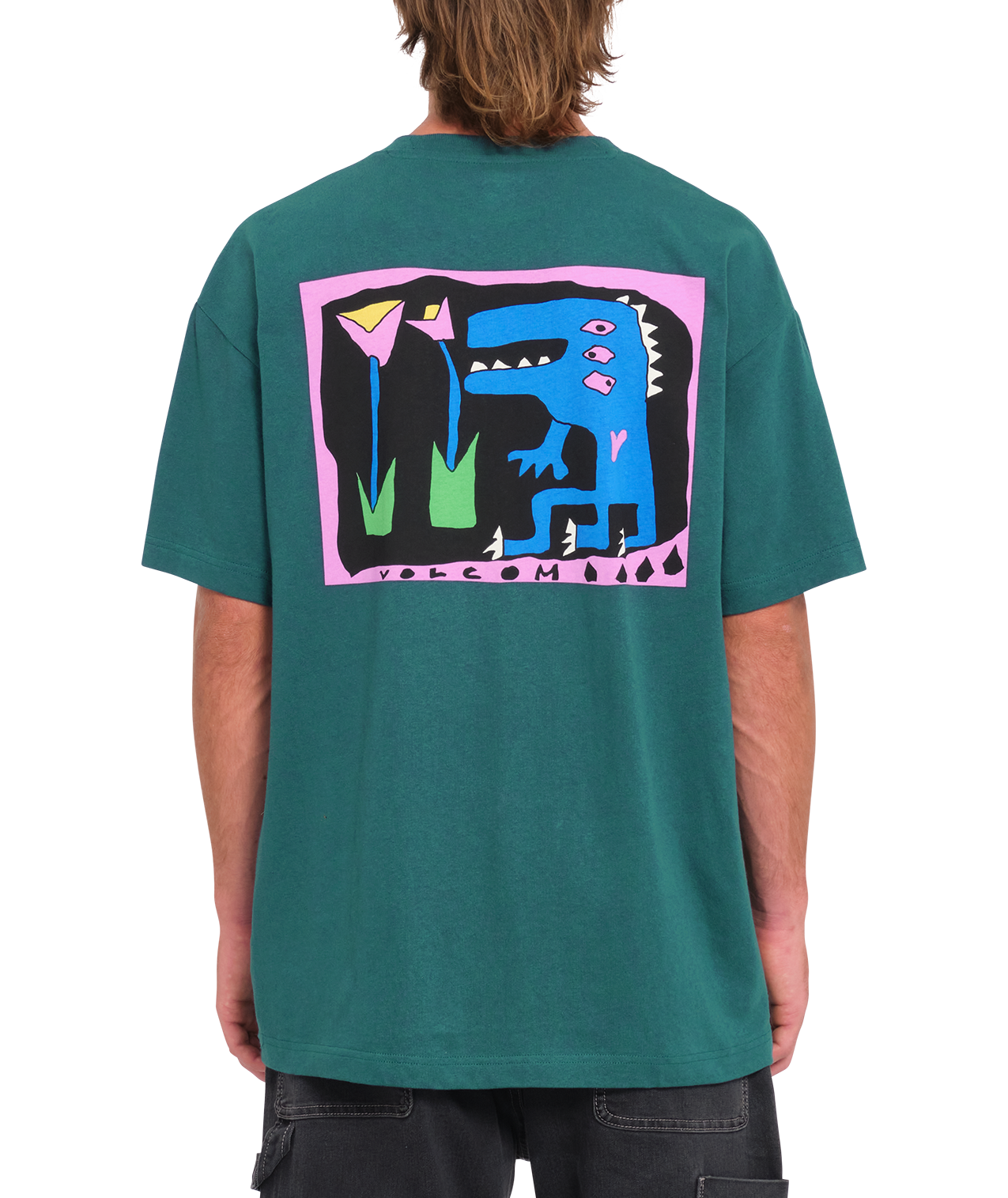 Volcom Arthur Dino Short Sleeve T-Shirt - Evergreen