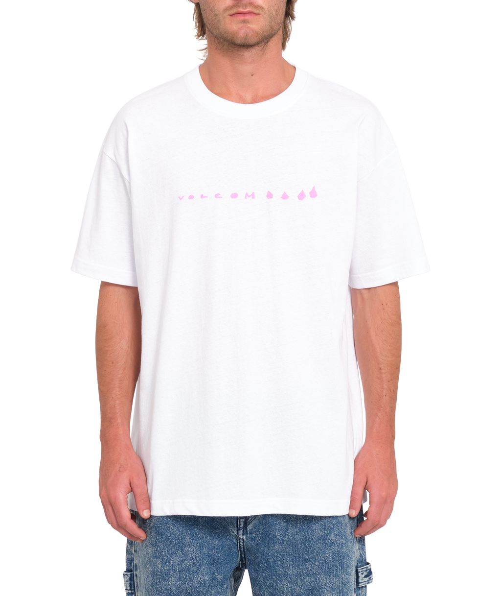 Kurzarm-T-Shirt Volcom Arthur Dino - Weiß