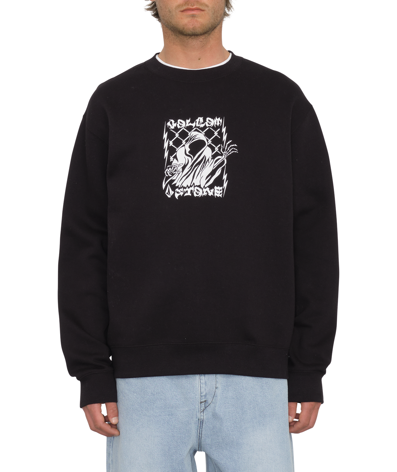Felpa Volcom Watanite Crew - Nero
