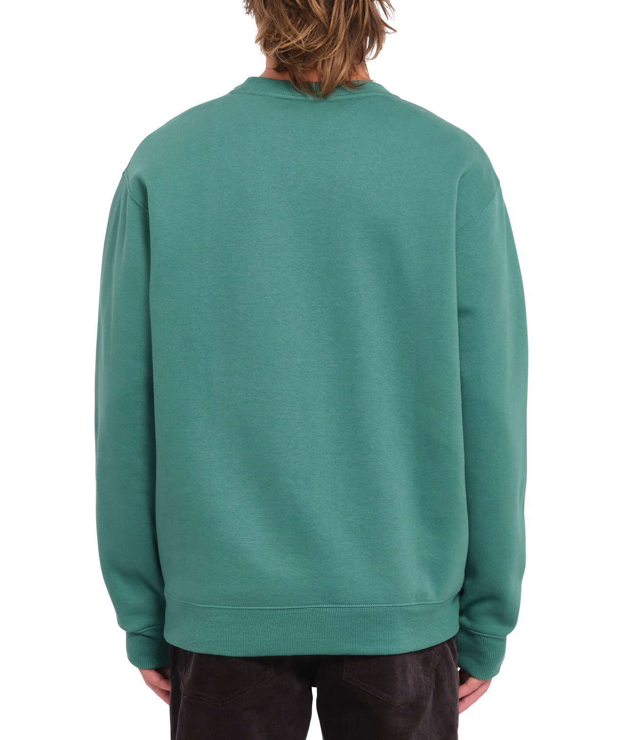Sweatshirt Volcom Single Stone Crew - Vert Mer