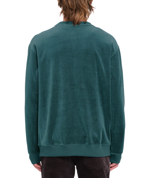 Volcom Single Stone Velvet Crew - Evergreen Sweatshirt