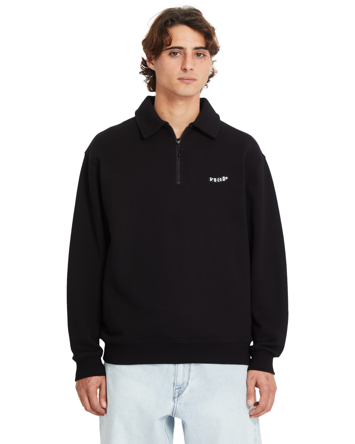 Sudadera Volcom Nevermine Terry Crew - Black