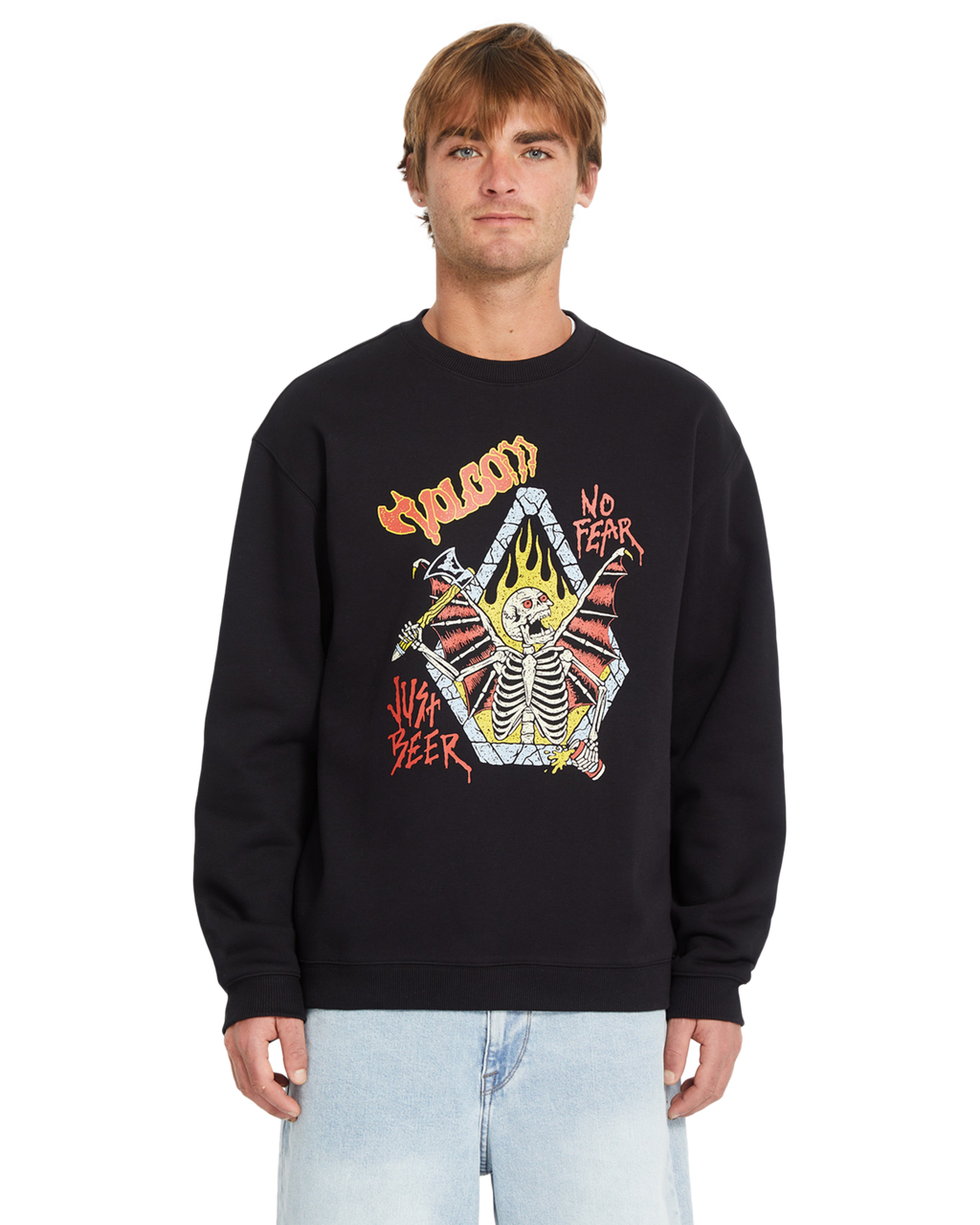 Sweatshirt Volcom Noder Crew - Noir
