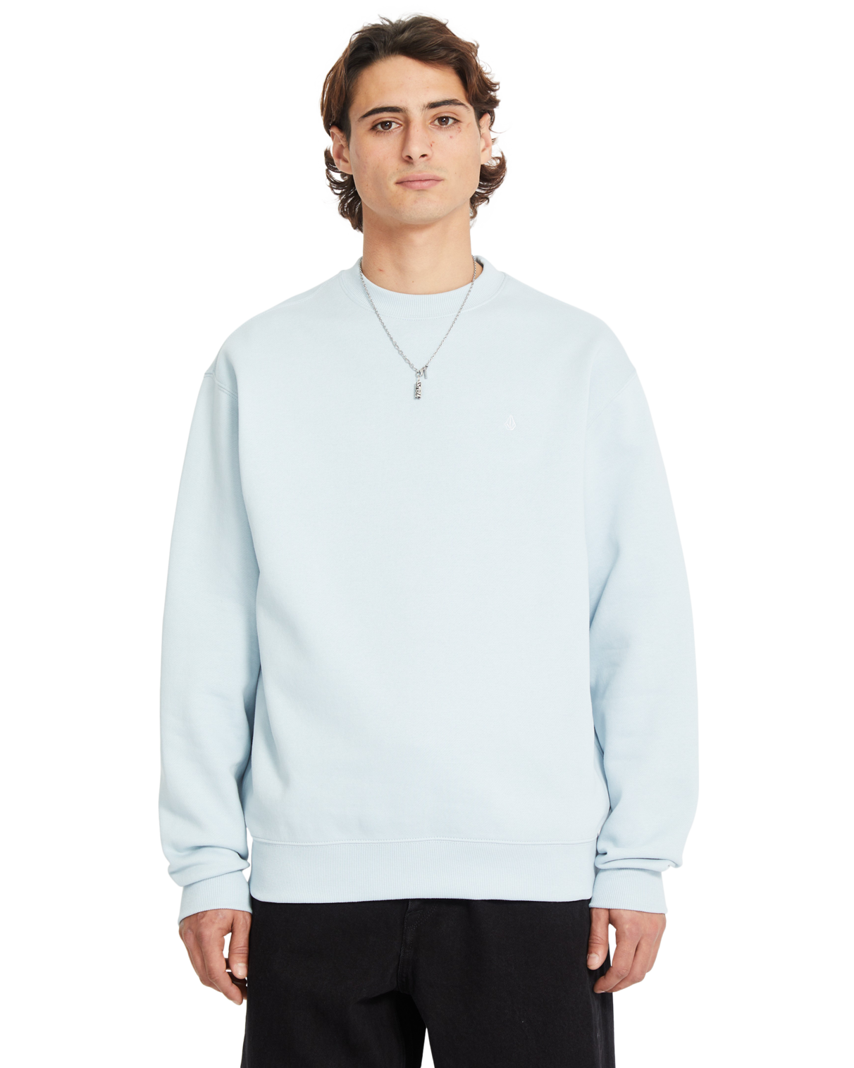 Felpa Volcom Single Stone Crew - Carolina Blue