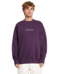Felpa Volcom Volcom Stone Crew - Uva Reale
