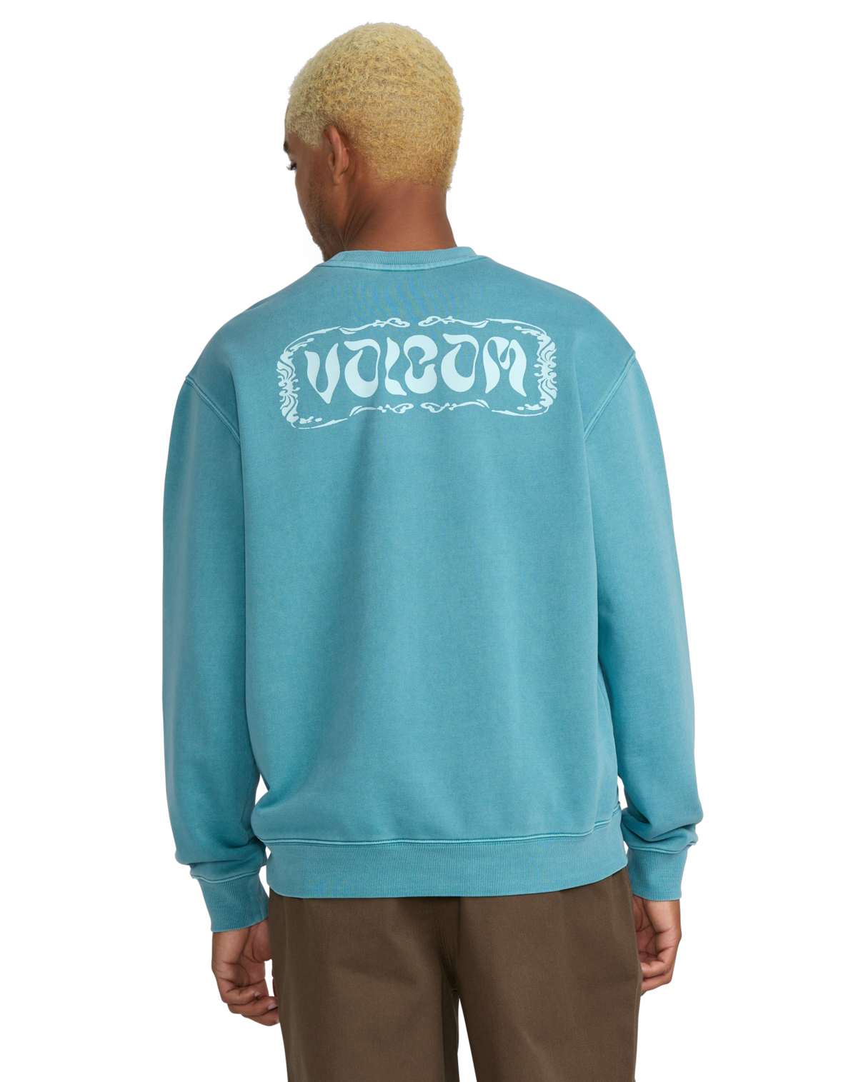 Felpa Volcom Terry Stoned Crew - Blu Usato