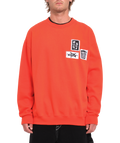Sudadera Volcom Fa Keutchi Crew - Bright Red