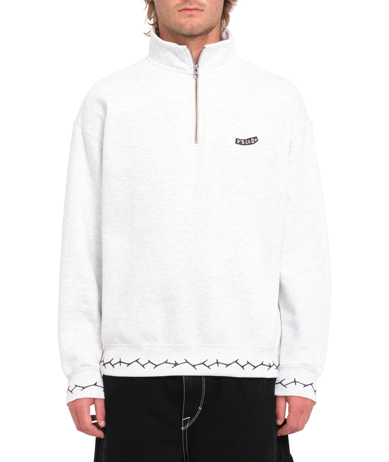 Volcom Mocklov Crew Sweatshirt - Bone Heather