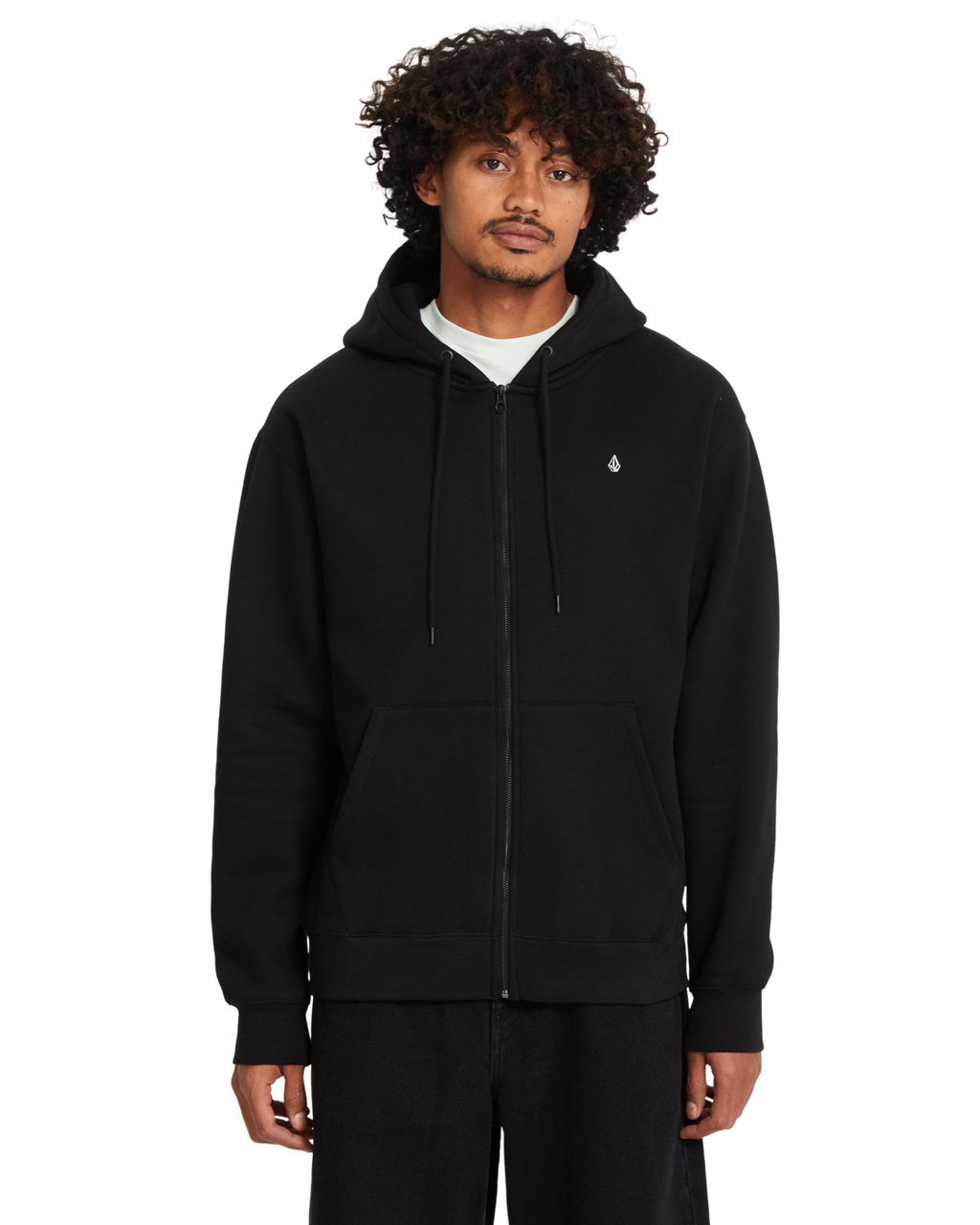 Volcom Single Stone Zip Hoodie - Black