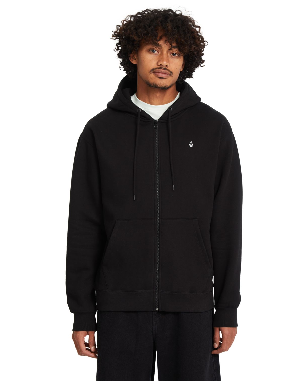 Volcom Single Stone Zip Hoodie - Black