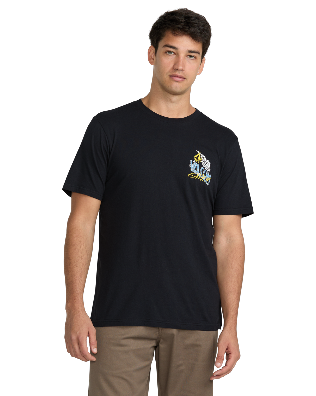 T-shirt à manches courtes Volcom Dropped This - Antique Black