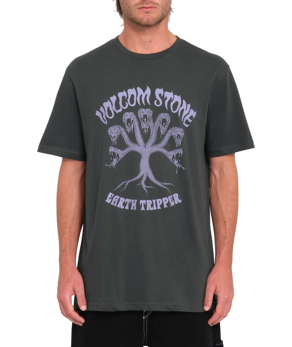 T-shirt de manga curta Volcom Feeding Tree - Stealth