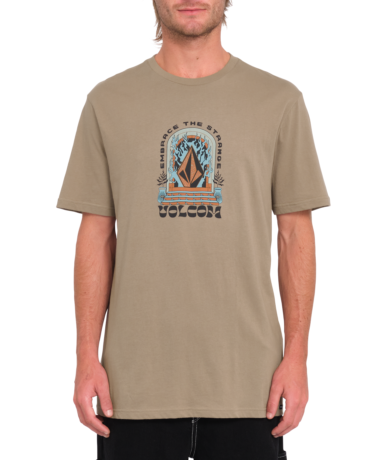 Volcom Sacred Stone Short Sleeve T-Shirt - Teak