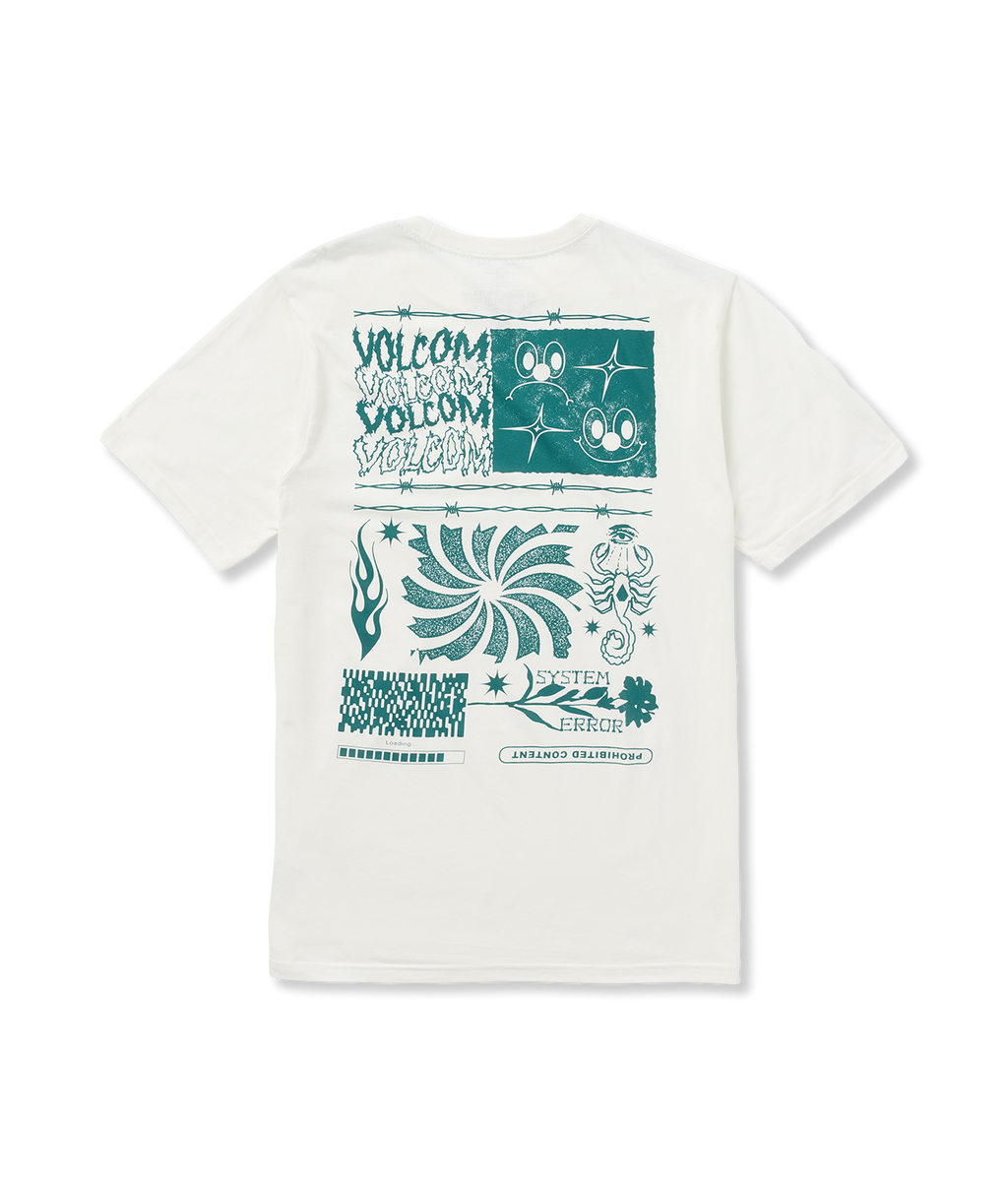 Maglietta a manica corta Volcom System Error - Bianco Sporco
