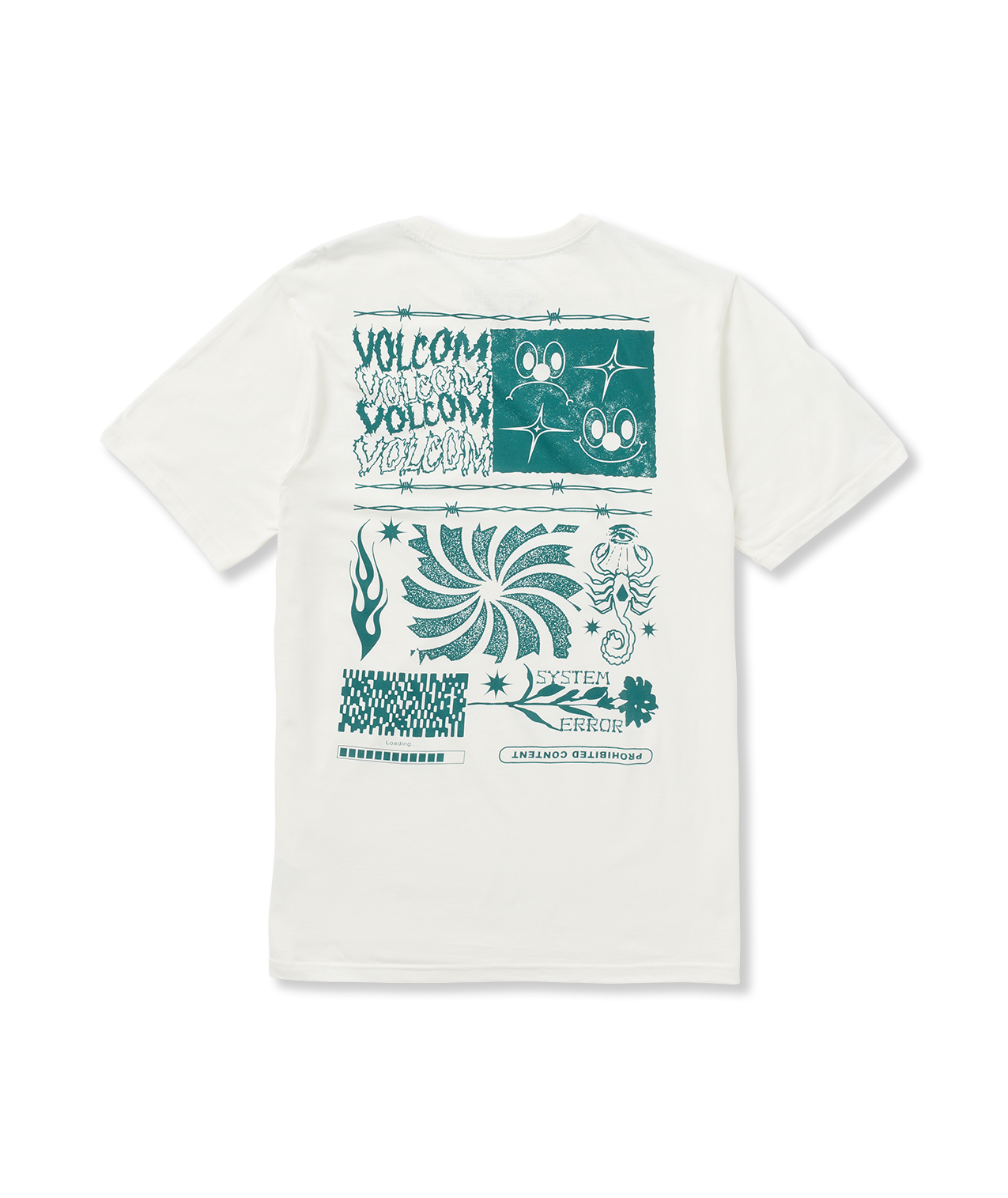 Maglietta a manica corta Volcom System Error - Bianco Sporco