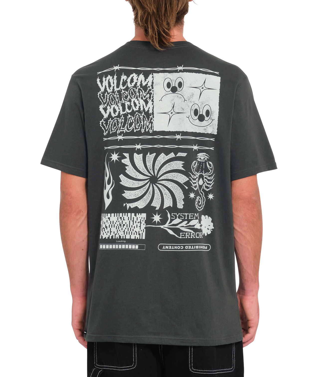 Volcom System Error Short Sleeve T-Shirt - Stealth