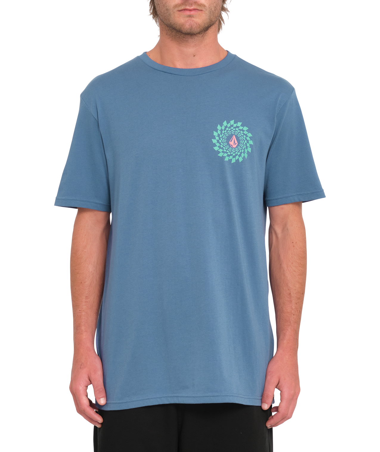 Kurzarm-T-Shirt Volcom Easy Orbit - Blaubeere