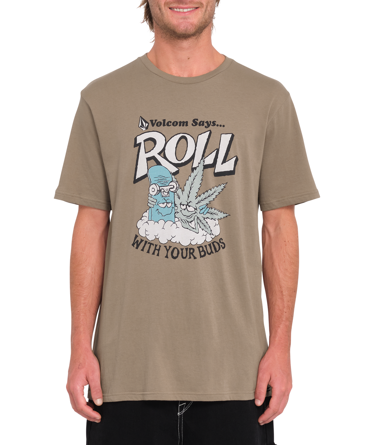 Volcom Budz Short Sleeve T-Shirt - Teak