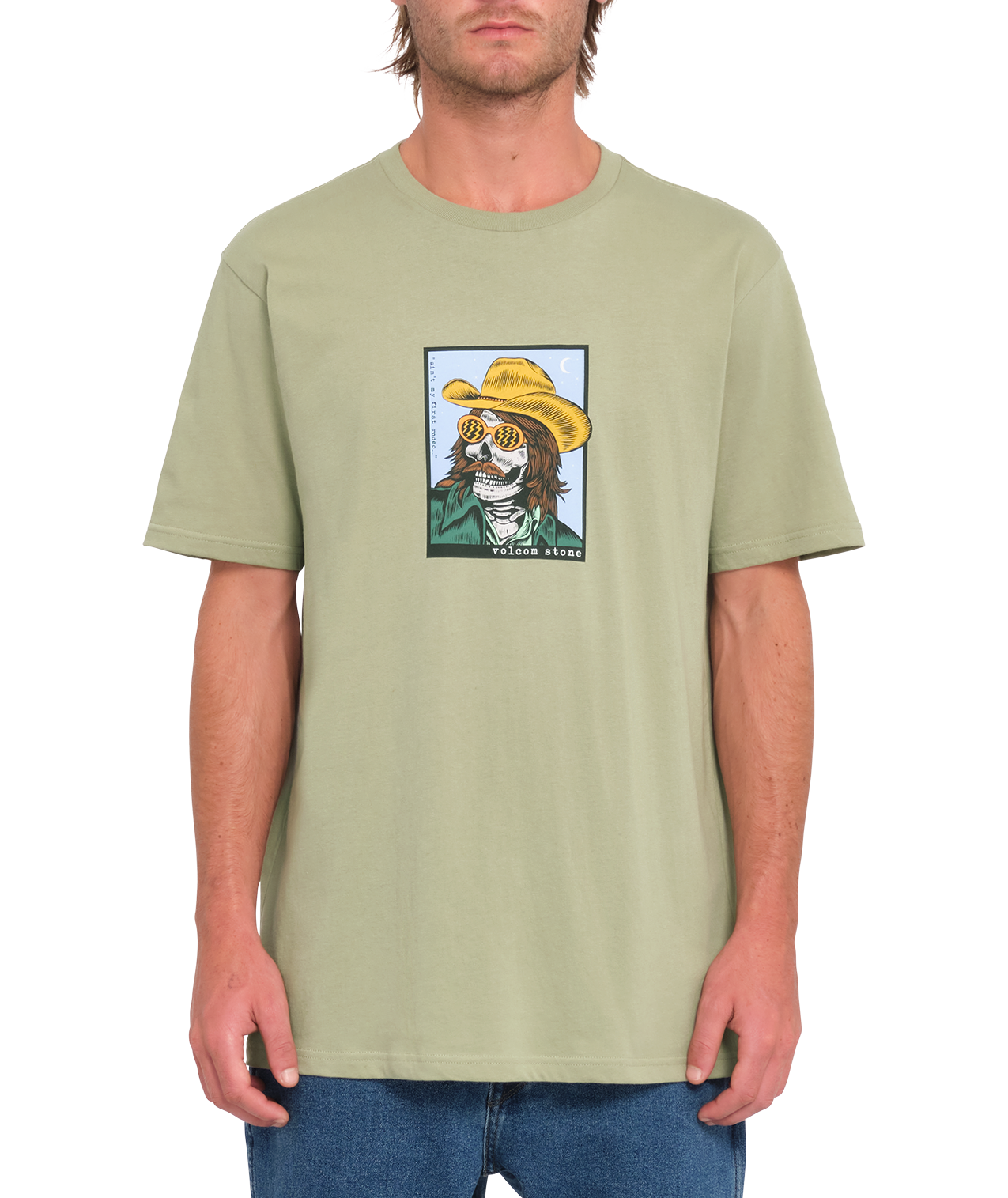 Volcom Cosmic Rodeo Short Sleeve T-Shirt - Green Tea