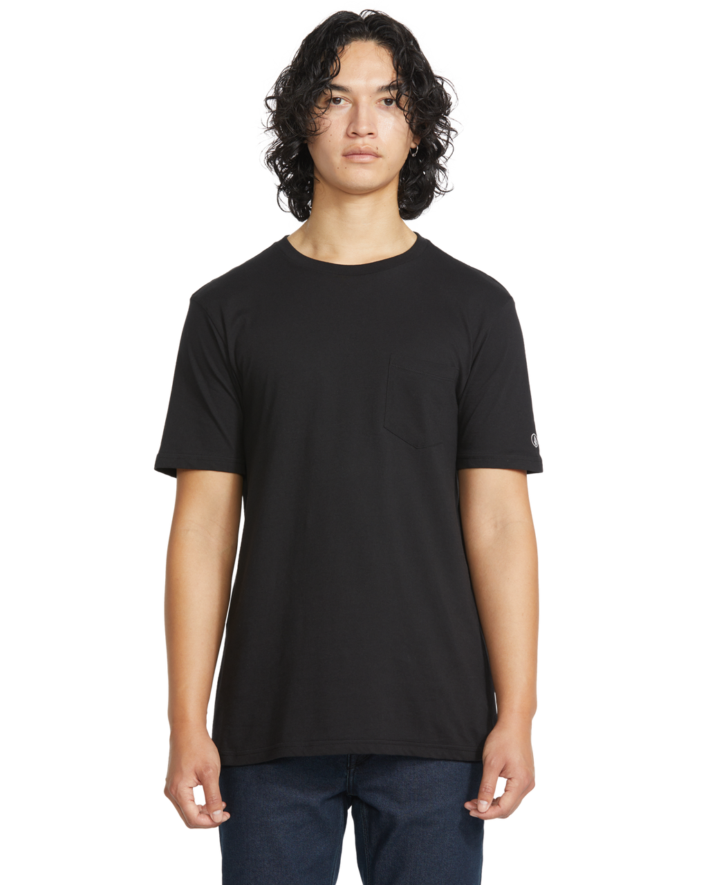 Volcom Solid SS Pocket camiseta manga corta hombre | BLACK