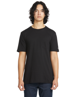 Volcom Solid SS Pocket camiseta manga corta hombre | BLACK
