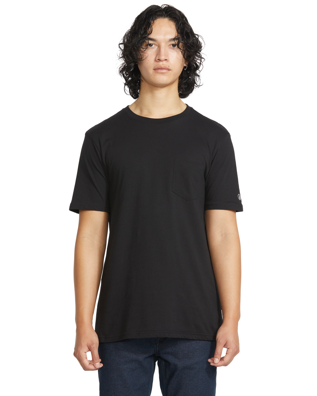 Volcom Solid SS Pocket camiseta manga corta hombre | BLACK