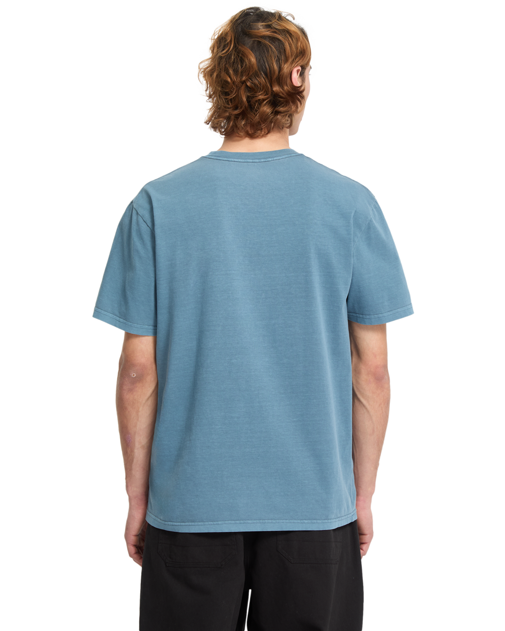 Volcom Solid Stone Emb camiseta manga corta hombre detail 1 | Blue Wash