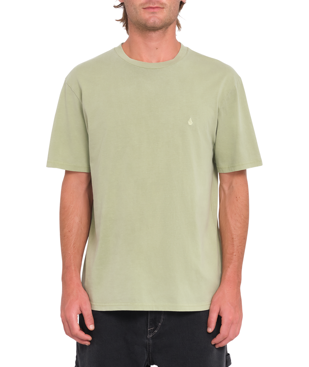 T-shirt de manga curta Volcom Solid Stone Emb - Chá Verde