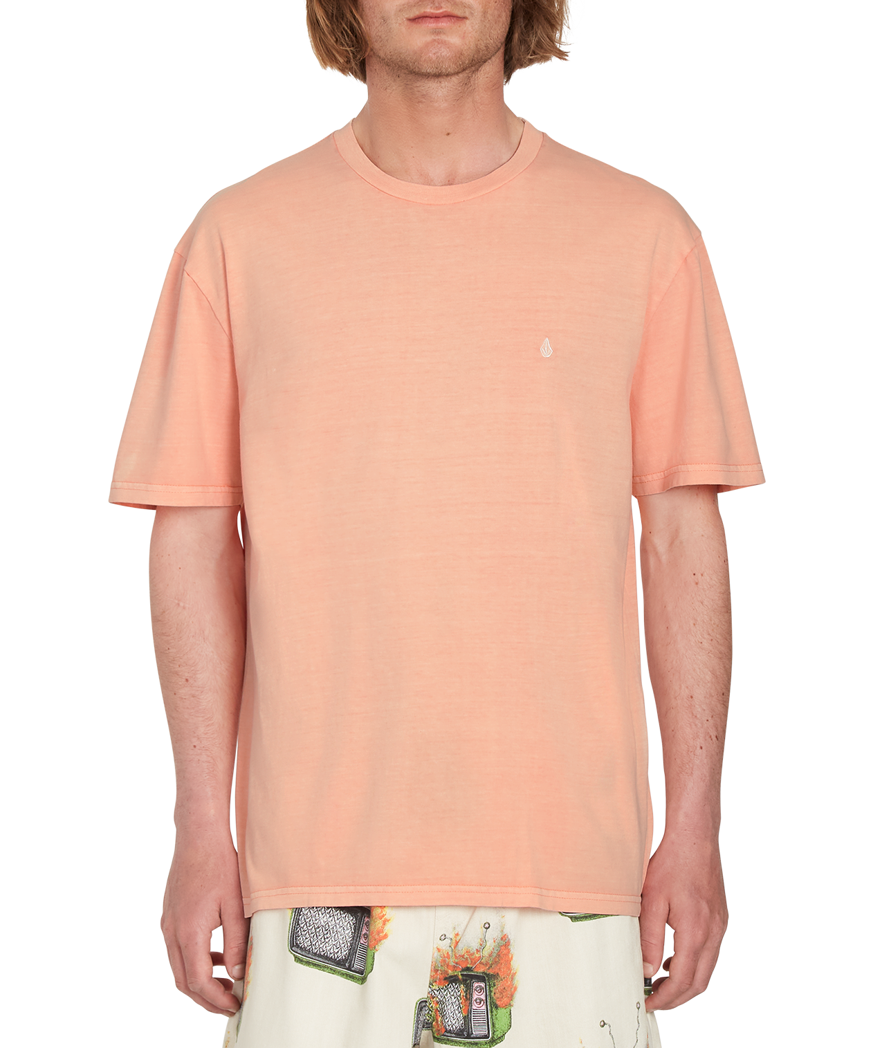 Volcom Solid Stone Emb camiseta manga corta hombre | Peach Bud