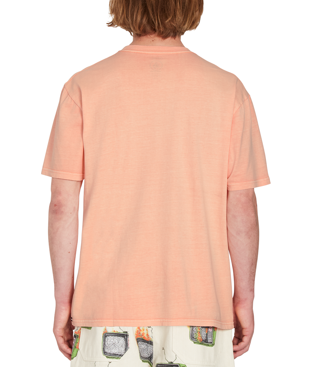 Volcom Solid Stone Emb camiseta manga corta hombre detail 1 | Peach Bud