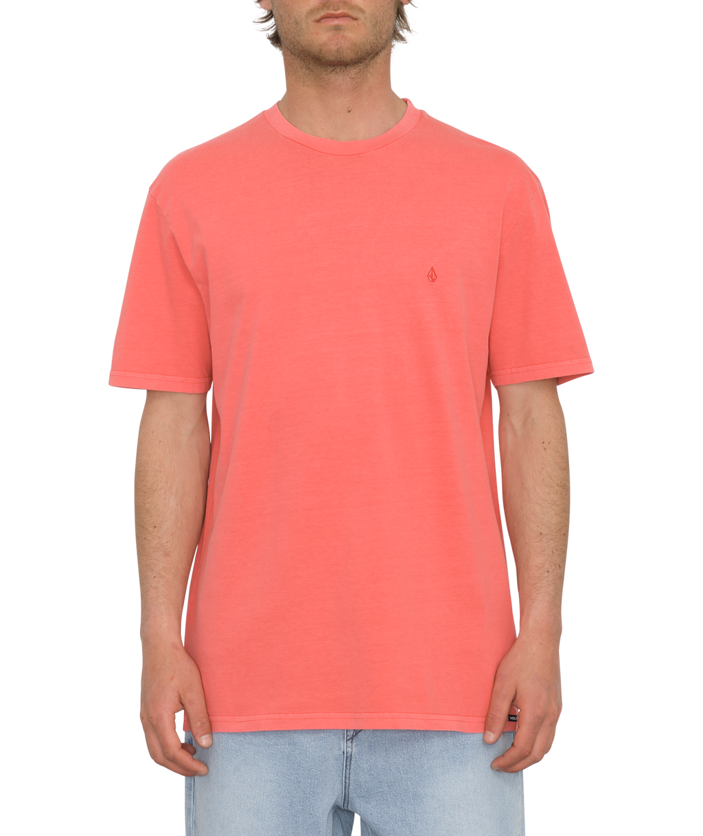 Volcom Solid Stone Emb camiseta manga corta hombre | Washed Ruby