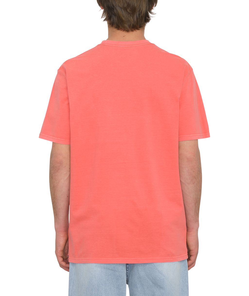 Volcom Solid Stone Emb camiseta manga corta hombre detail 1 | Washed Ruby